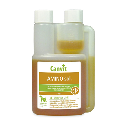 Canvit Amino Sol dopolnilo ob povečanju fizičnih obremenitev psa - 250 ml