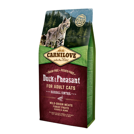 Carnilove Cat Adult Hairball Control - raca & fazan