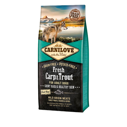 Carnilove Dog Adult Fresh Hair & Skin - krap & postrv