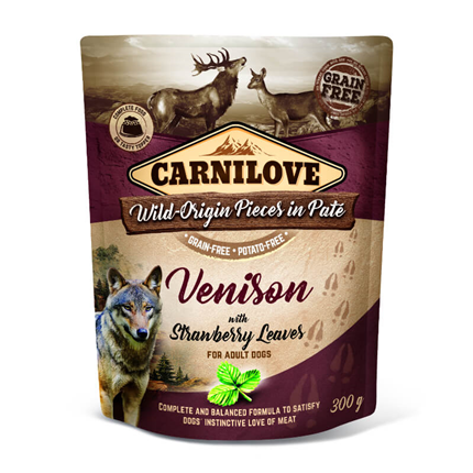 Carnilove Dog Adult - divjačina & listi jagod, vrečka 300g