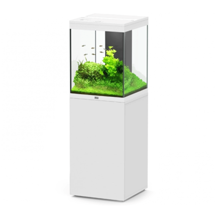 Aquatlantis akvarij z omarico AquaTower 163 LED 2.0, bel - 164 L / 49,9 x 50,1 x 65,4 cm