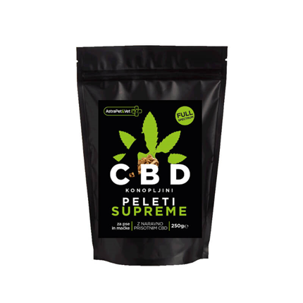 Astra Pet&Vet Supreme CBD konopljini peleti za pse in mačke, 250 g