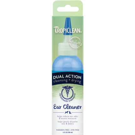 TropiClean Ear Cleaner tekočina za čiščenje pasjih in mačjih ušes - 118 ml