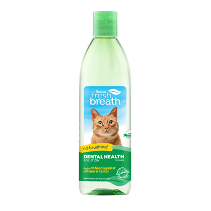 TropiClean Cat FreshBreath dodatek k vodi za čiščenje zob - 473 ml