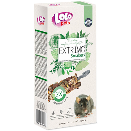 Lolo Extrimo Smakers kreker za podgane, 2 kos - 100 g