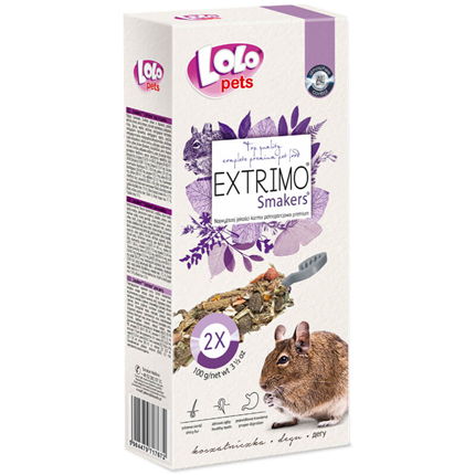 Lolo Extrimo Smakers kreker za deguje, 2 kos - 100 g