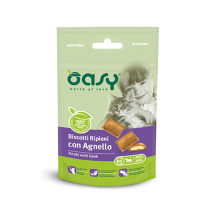 Oasy Adult polnjene blazinice z jagnjetino, posladki - 60 g