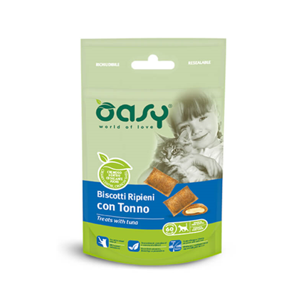 Oasy Adult polnjene blazinice s tuno, posladki - 60 g