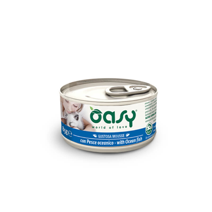 Oasy Tasty Mousse Adult oceanska riba, mousse v konzervi - 85 g