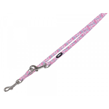 Nobby Camouflage trening povodec mini, roza - 200 cm
