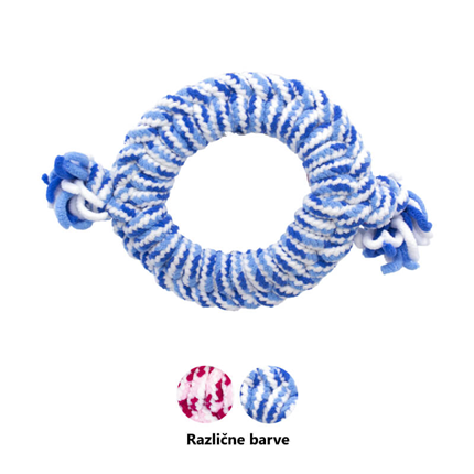 KONG PuppyRope krog iz vrvi M, različne barve - 10,16 x 27,94 cm