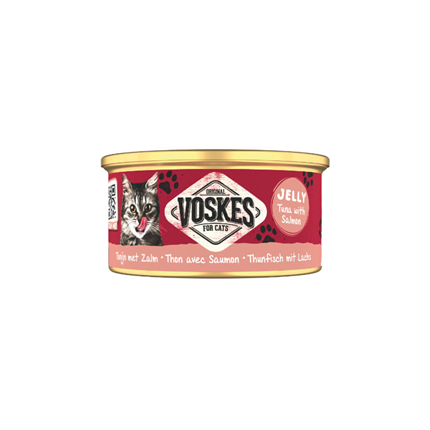 Voskes Adult tuna in losos v želeju, konzerva - 85 g