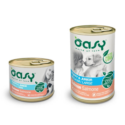 Oasy One Protein Puppy paté - losos