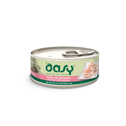 Oasy Natural Range Adult koščki v želeju - losos - 150 g