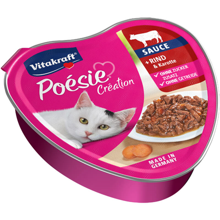 Vitakraft Poésie Création Adult govedina in korenje v omaki, alu konz. - 85 g