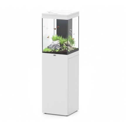 Aquatlantis akvarij z omarico AquaTower 96 LED 2.0, bel - 97 L / 39,9 x 40,1 x 60,7 cm