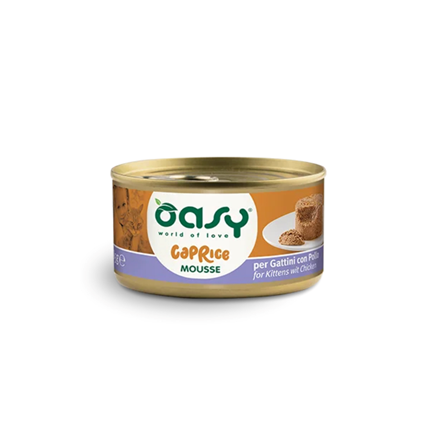 Oasy Caprice Mousse Kitten piščanec, mousse v konzervi - 85 g