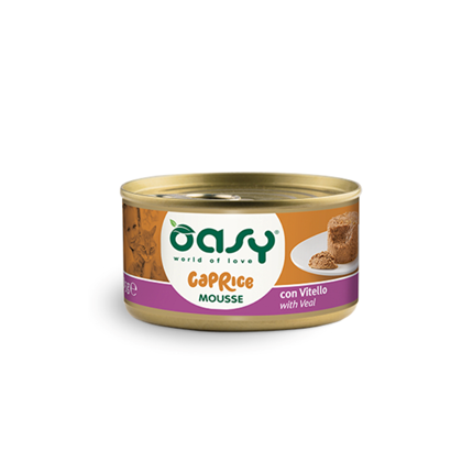 Oasy Caprice Mousse Adult teletina, mousse v konzervi - 85g