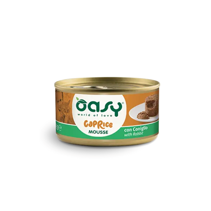 Oasy Caprice Mousse Adult zajec, mousse v konzervi - 85g