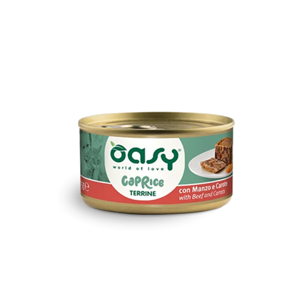 Oasy Caprice Terrine Adult govedina in korenje, pašteta v konzervi - 85g