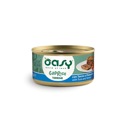 Oasy Caprice Terrine Adult tuna in paradižnik, pašteta v konzervi - 85g