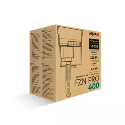 Aquael zunanji filter FZN PRO 400 - 4,5 W / 12,7 x 12,8 x 16 cm