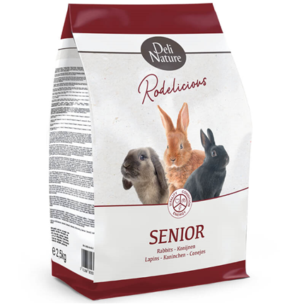Deli Nature Rodelicious Senior hrana za starejše kunce - 2,5 kg