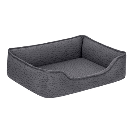 Pet Comfort oglato ležišče Bravo z ortopedsko peno, različne velikosti - sivo