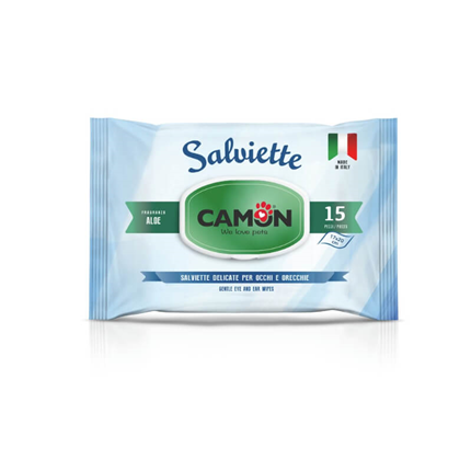 Camon čistilni robčki za oči in uhlje, aloe vera - 15 kos