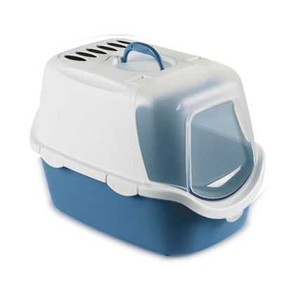 Stefanplast Cathy EasyClean mačje stranišče, modro - 56 x 40 x 40 cm