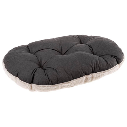 Ferplast ovalna blazina Relax F, sivo-bež - 43 x 30 cm
