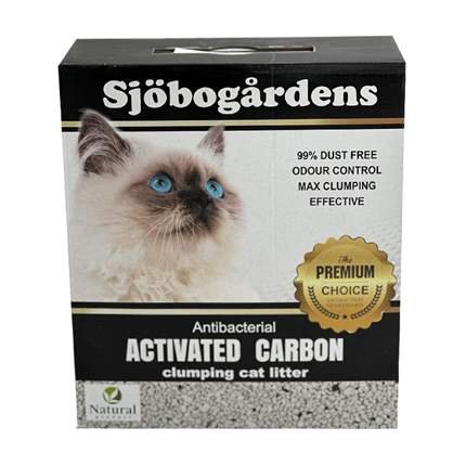 Sjobogardens posip za mačje stranišče Activated Carbon - 6 L