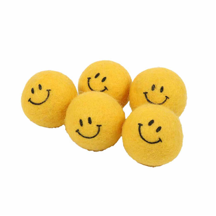 Coockoo plišasta žogica Keep on Smiling, rumena - 3,5 cm