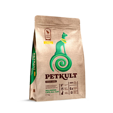 Petkult Cat Adult Care Balanced Life - piščanec