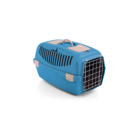 Stefanplast Gulliver 2 transporter s kov. vrati, modro-bež - 55 x 36 x 35 cm