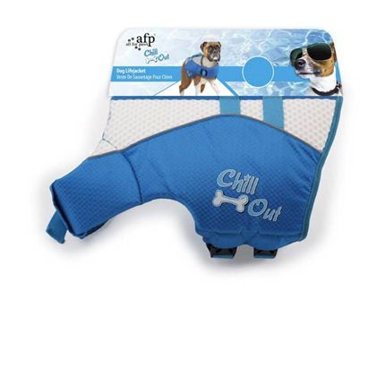 All for paws Chill Out plavalni jopič za psa M, moder - 35,5 cm