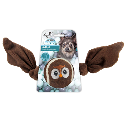 All For Paws Meta Ball teniška žogica s krili, sova - 28 x 6,5 cm