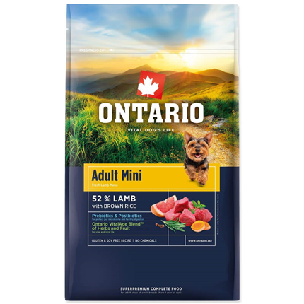Ontario Adult Mini - jagnjetina in rjavi riž