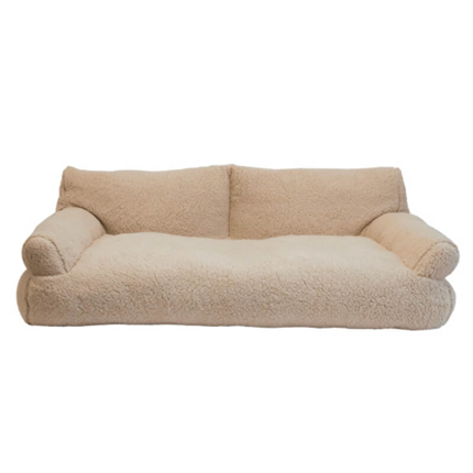 Nobby oglata sofa/ležišče Teddy, bež - 120 x 75 x 36 cm