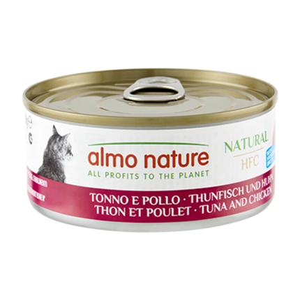 Almo Nature HFC Natural file v juhi, konzerva - tuna in piščanec - 150 g