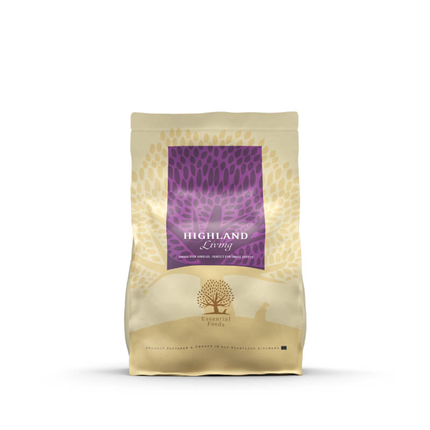 Essential Foods Dog Highland Adult - puran, losos in angus - mini ali large