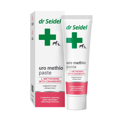dr Seidel Uro Methio pasta za zaščito spodnjih sečil psov in mačk - 120 g