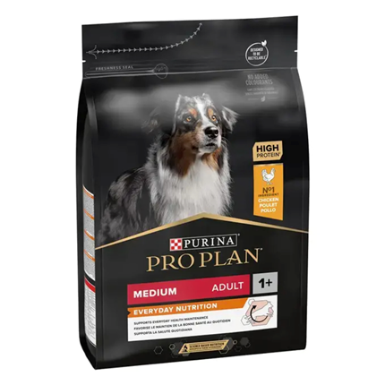 Purina Pro Plan Dog Adult Medium Everyday Nutrition, piščanec - 3 kg