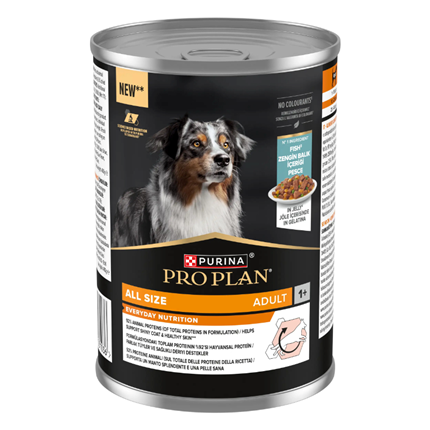 Purina Pro Plan Dog Adult Everyday Nutrition, konzerva - riba - 400 g