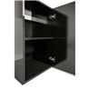 Aquatlantis set z omarico Aqua Tower 163 Pro LED 2.0, črn sijaj - 50 x 50 x 66 cm