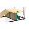 Aquatlantis terarij kit Turtle, črn - 260 L / 120 x 45 x 48cm