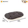 Ferplast ovalna blazina Relax F, sivo-bež - 43 x 30 cm