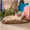 Ferplast ovalna blazina Relax C Cities, rjava - 55 x 36 cm