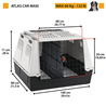 Ferplast Atlas Car MAXI transporter za prtljažnik, siv - 100 x 80 x 71 cm