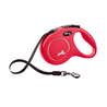 Flexi povodec Classic M, trak - 5 m (različne barve) rdeča